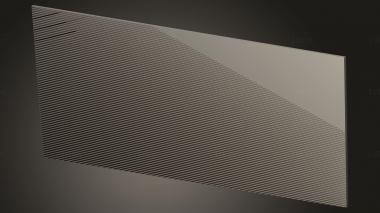 Geometrical panel (PGM_1125) 3D model for CNC machine