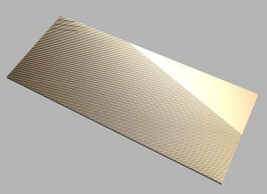 Geometrical panel (PGM_1125) 3D model for CNC machine