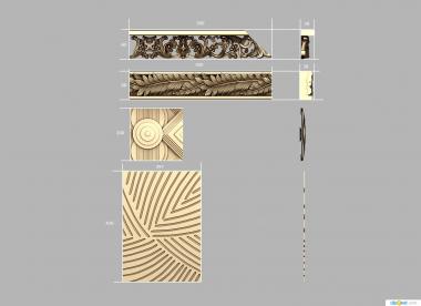 Geometrical panel (PGM_1127) 3D model for CNC machine