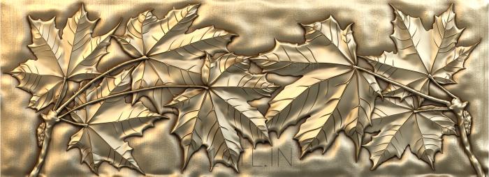 Floral panel (PRS_0002) 3D model for CNC machine