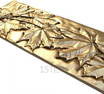 Floral panel (PRS_0002) 3D model for CNC machine