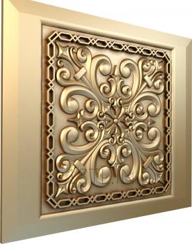 Square panels (PN_0099-1) 3D model for CNC machine