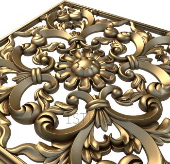 स्क्वायर पैनल (PN_0115) सीएनसी मशीन के लिए 3D मॉडल
