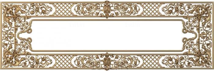 Square panels (PN_0166-1) 3D model for CNC machine