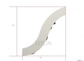 Square panels (PN_0239) 3D model for CNC machine