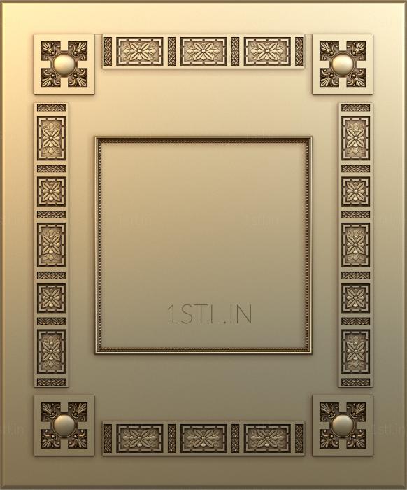 Square panels (PN_0285) 3D model for CNC machine