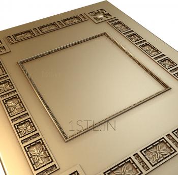 Square panels (PN_0285) 3D model for CNC machine