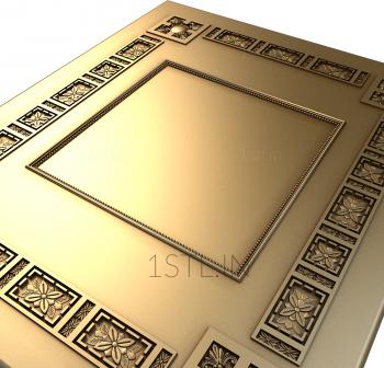 Square panels (PN_0285) 3D model for CNC machine