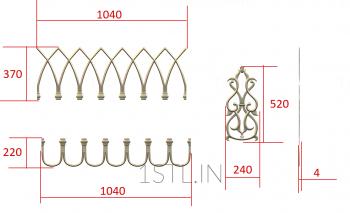 Square panels (PN_0313) 3D model for CNC machine