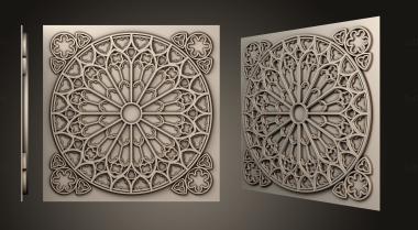 Square panels (PN_0332) 3D model for CNC machine