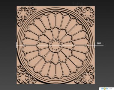 Square panels (PN_0332) 3D model for CNC machine