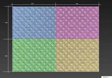 Square panels (PN_0350) 3D model for CNC machine