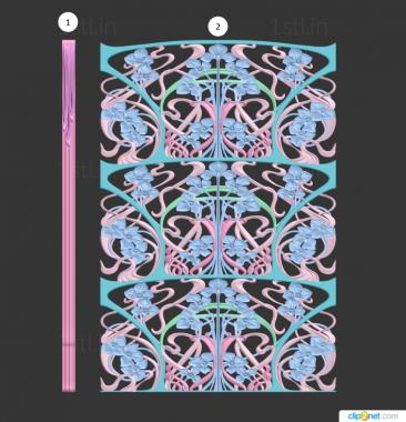 Square panels (PN_0364) 3D model for CNC machine