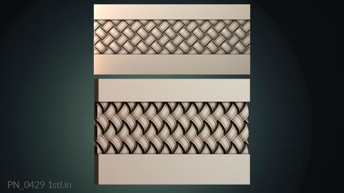 Square panels (PN_0429) 3D model for CNC machine