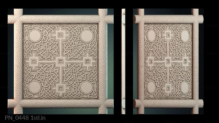 Square panels (PN_0448) 3D model for CNC machine