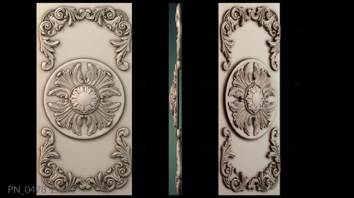 Square panels (PN_0478) 3D model for CNC machine