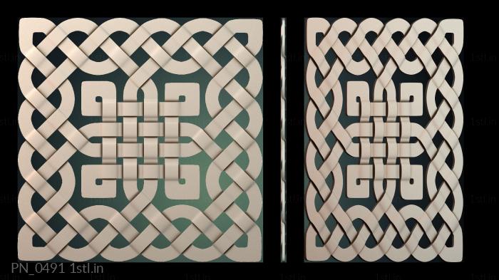 Square panels (PN_0491) 3D model for CNC machine