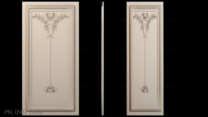 Square panels (PN_0502) 3D model for CNC machine