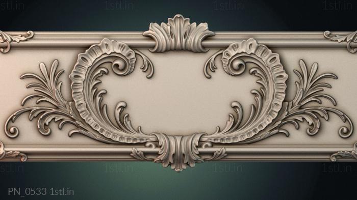 Square panels (PN_0533) 3D model for CNC machine