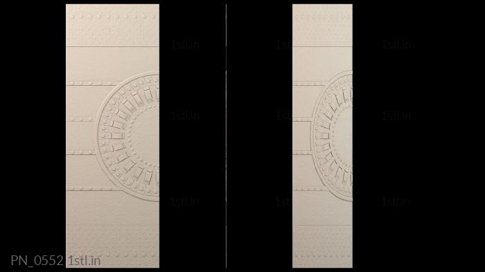 स्क्वायर पैनल (PN_0552) सीएनसी मशीन के लिए 3D मॉडल