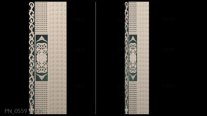 स्क्वायर पैनल (PN_0559) सीएनसी मशीन के लिए 3D मॉडल