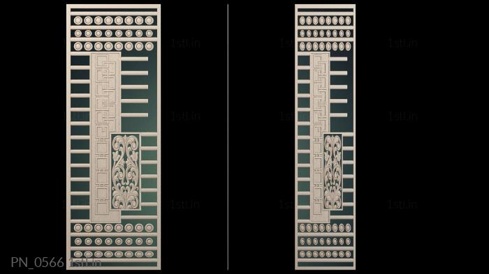 स्क्वायर पैनल (PN_0566) सीएनसी मशीन के लिए 3D मॉडल