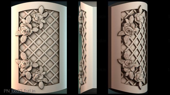 स्क्वायर पैनल (PN_0622) सीएनसी मशीन के लिए 3D मॉडल