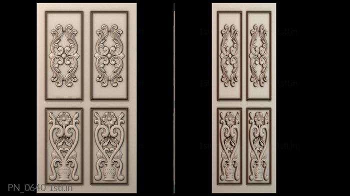 Square panels (PN_0640) 3D model for CNC machine