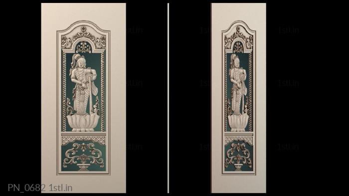 स्क्वायर पैनल (PN_0682) सीएनसी मशीन के लिए 3D मॉडल