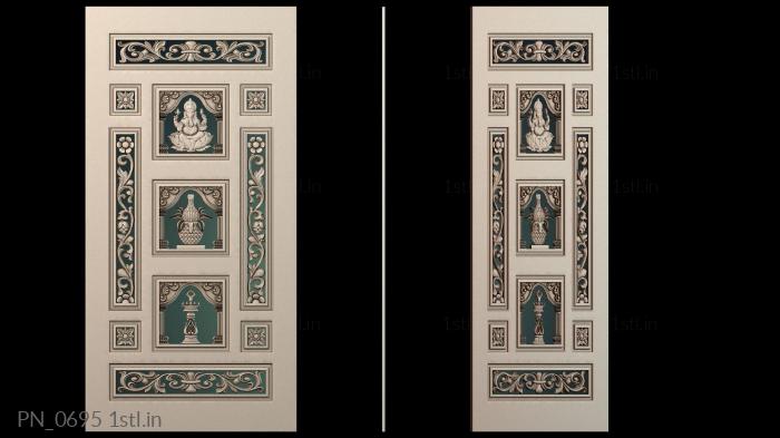 स्क्वायर पैनल (PN_0695) सीएनसी मशीन के लिए 3D मॉडल