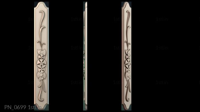 स्क्वायर पैनल (PN_0699) सीएनसी मशीन के लिए 3D मॉडल