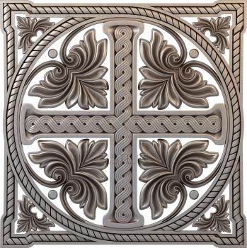 Church panel (PC_0004-2) 3D model for CNC machine