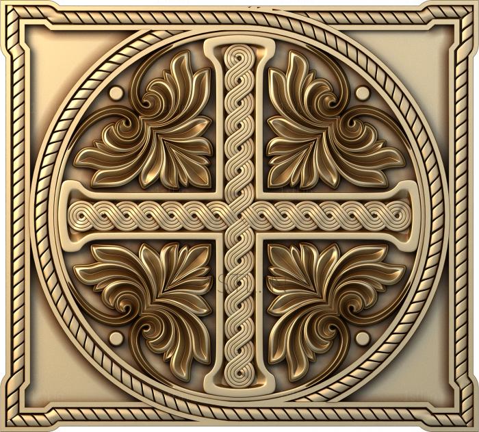 Church panel (PC_0004-3) 3D model for CNC machine