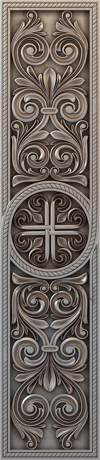 Church panel (PC_0013-1) 3D model for CNC machine