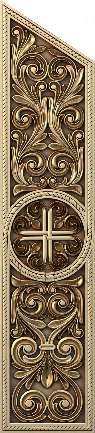 Church panel (PC_0013-2) 3D model for CNC machine