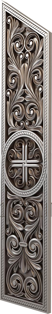 Church panel (PC_0013-2) 3D model for CNC machine