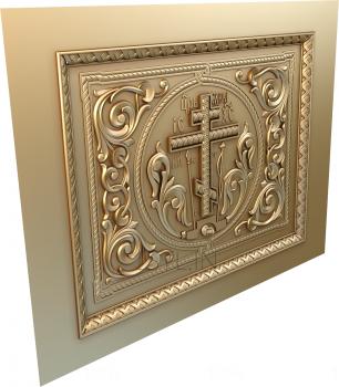 Church panel (PC_0022) 3D model for CNC machine