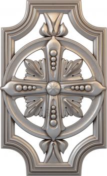 Church panel (PC_0029-3) 3D model for CNC machine