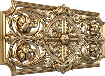 Church panel (PC_0037-2) 3D model for CNC machine