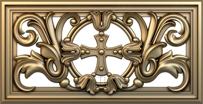 Church panel (PC_0048) 3D model for CNC machine