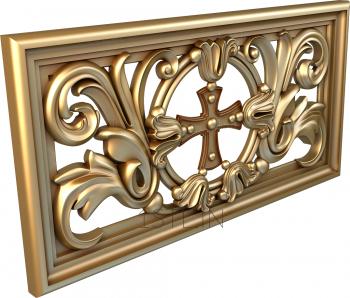 Church panel (PC_0048) 3D model for CNC machine