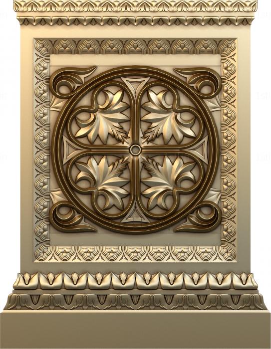 Church panel (PC_0053) 3D model for CNC machine