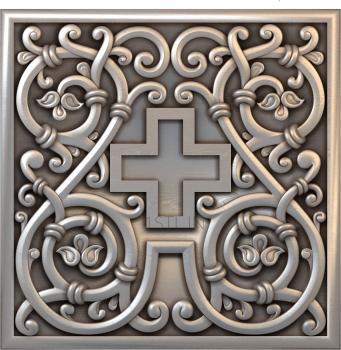 Church panel (PC_0066) 3D model for CNC machine