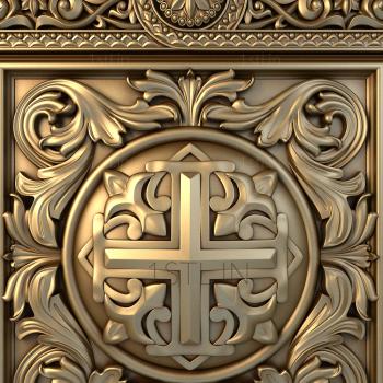 Church panel (PC_0076) 3D model for CNC machine