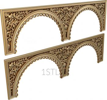 Church panel (PC_0080) 3D model for CNC machine