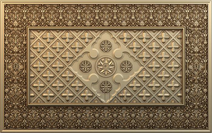 Church panel (PC_0090) 3D model for CNC machine