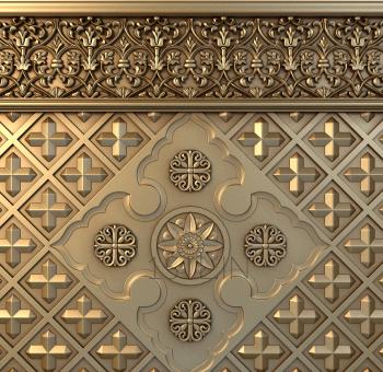 Church panel (PC_0090) 3D model for CNC machine