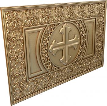 Church panel (PC_0091) 3D model for CNC machine