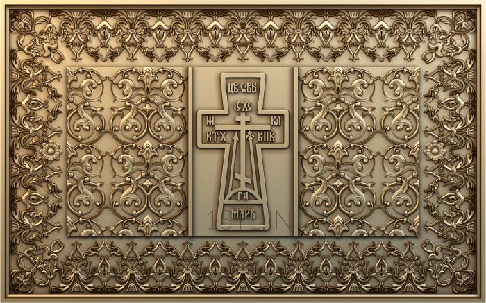 Church panel (PC_0092) 3D model for CNC machine