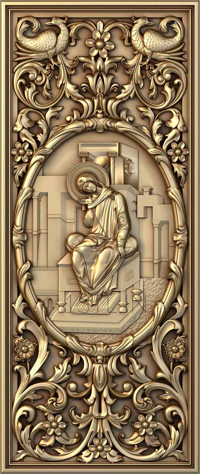 Church panel (PC_0099-1) 3D model for CNC machine